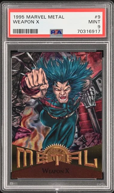 1995 Marvel Metal Weapon X #9 card image