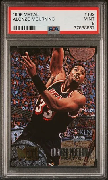 1995 Metal Alonzo Mourning #163 card image