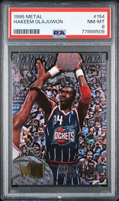 1995 Metal Hakeem Olajuwon #154 card image