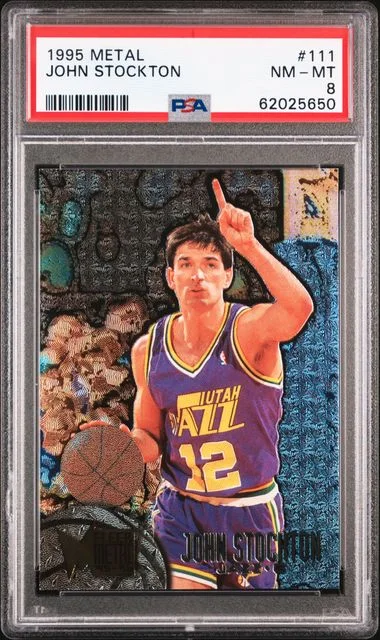 1995 Metal John Stockton #111 card image