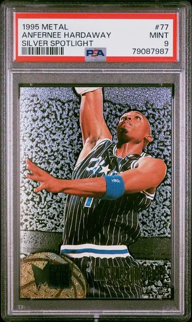 1995 Metal Silver Spotlight Anfernee Hardaway #77 card image