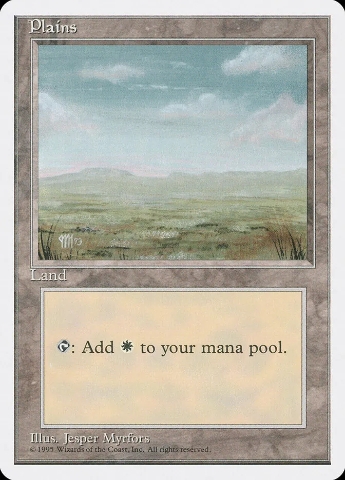 1995 Fourth Edition Plains common #366 common card image