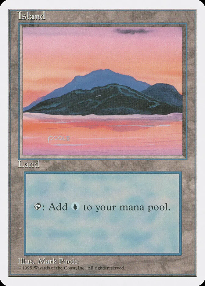1995 Fourth Edition Island common #369 common card image