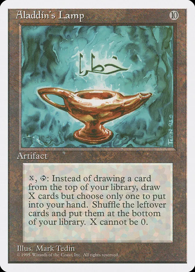 1995 Fourth Edition Aladdin's Lamp rare #291 rare card image