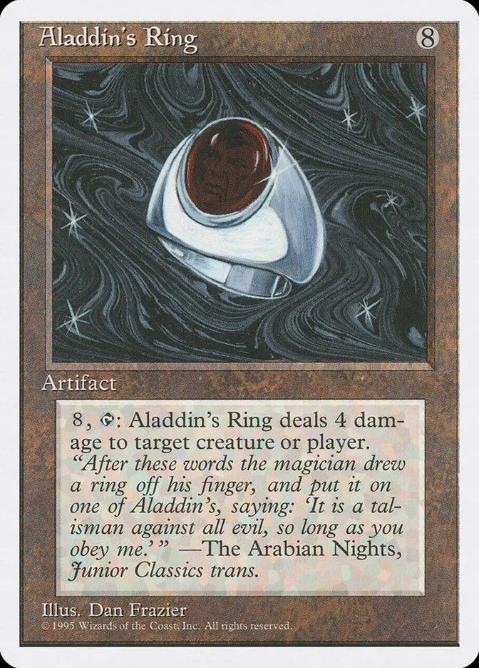 1995 Fourth Edition Aladdin's Ring rare #292 rare card image
