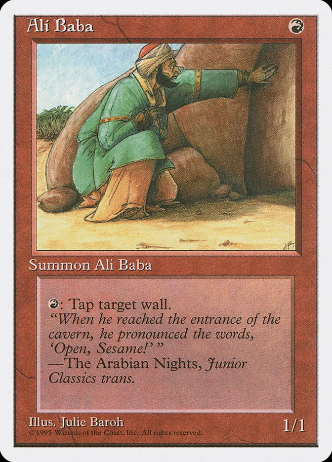 1995 Fourth Edition Ali Baba uncommon #175 uncommon card image