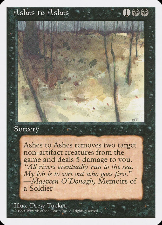 1995 Fourth Edition Ashes to Ashes uncommon #119 uncommon card image