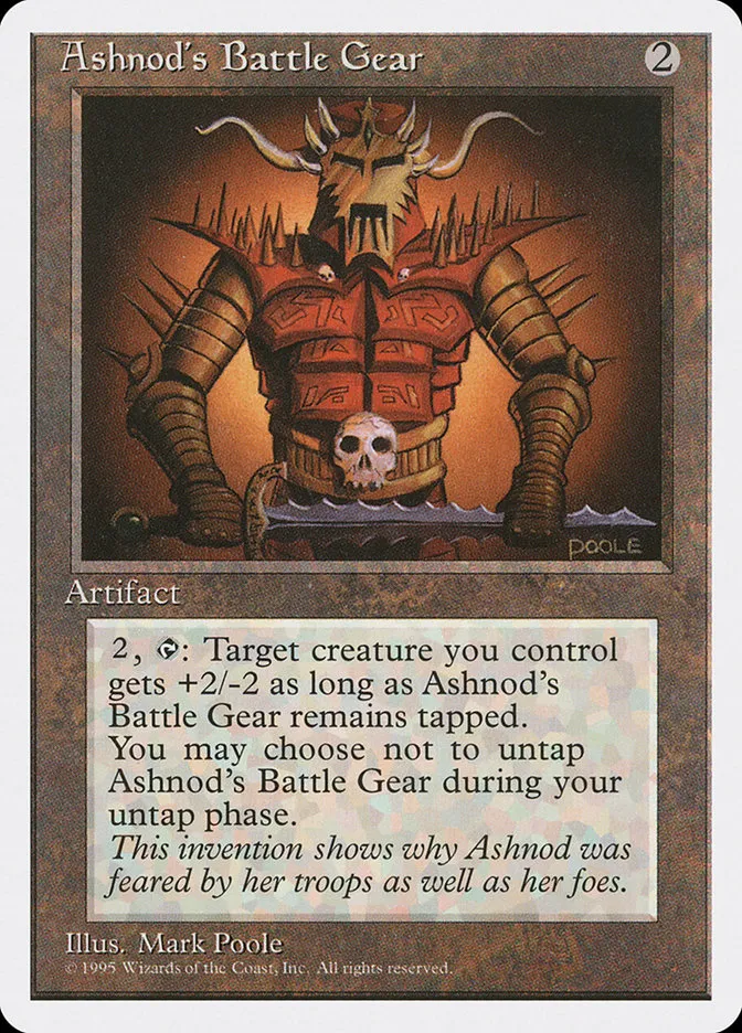 1995 Fourth Edition Ashnod's Battle Gear uncommon #296 uncommon card image