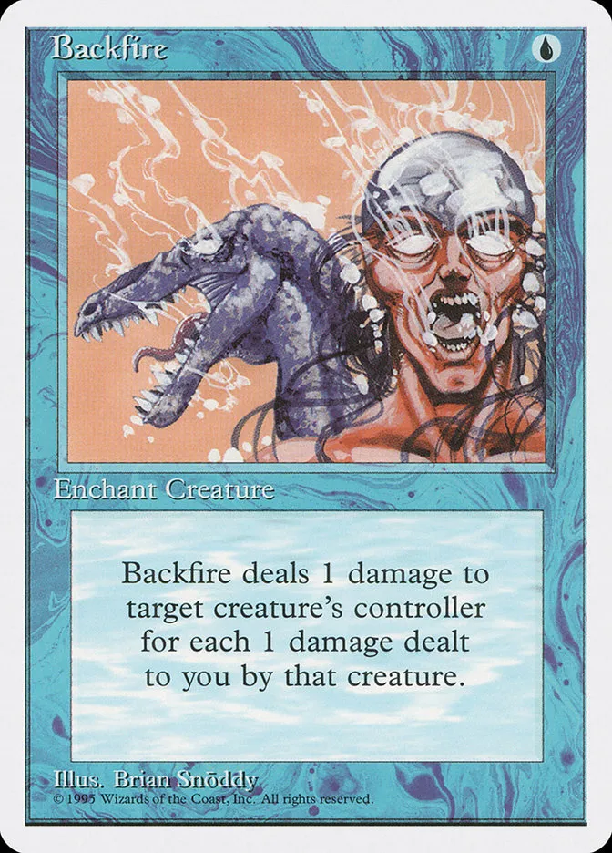 1995 Fourth Edition Backfire uncommon #62 uncommon card image