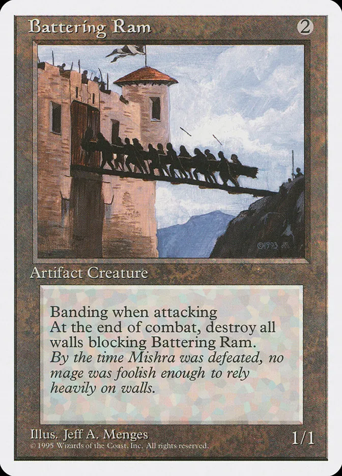 1995 Fourth Edition Battering Ram common #297 common card image
