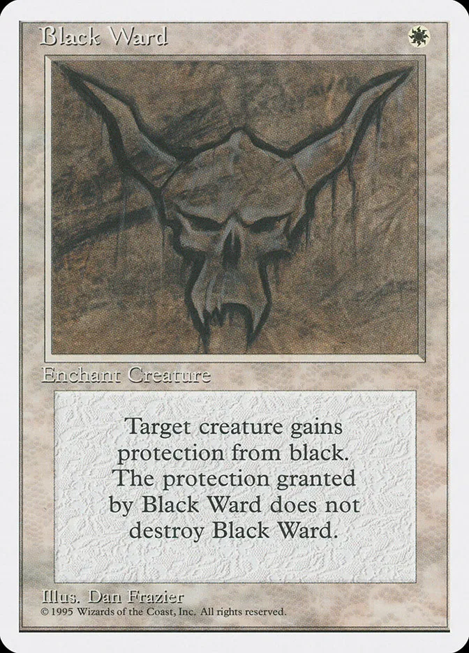 1995 Fourth Edition Black Ward uncommon #8 uncommon card image