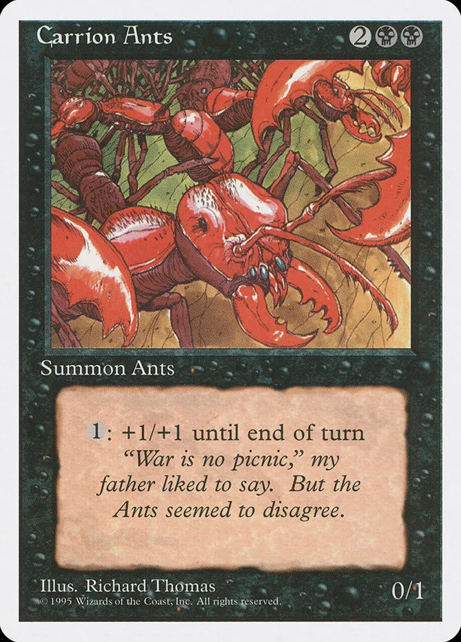 1995 Fourth Edition Carrion Ants uncommon #125 uncommon card image