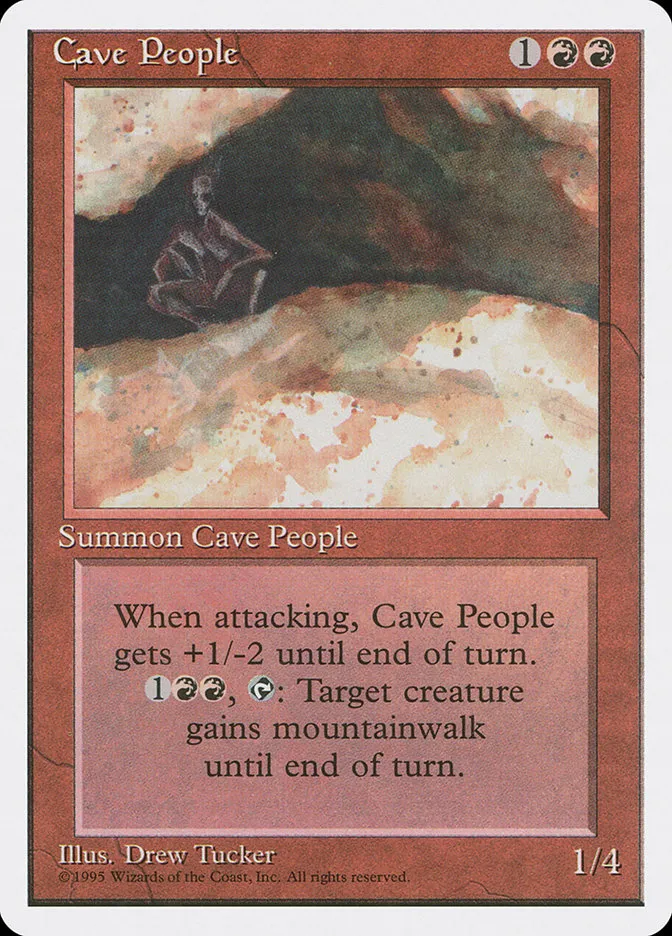 1995 Fourth Edition Cave People uncommon #181 uncommon card image