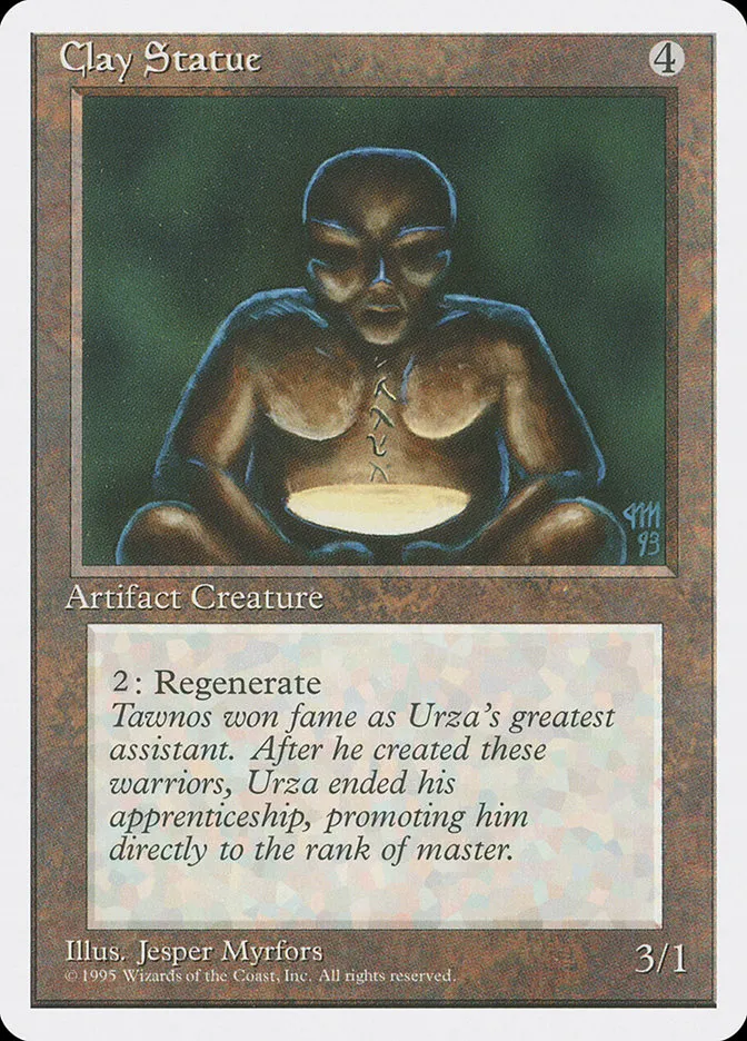 1995 Fourth Edition Clay Statue common #305 common card image