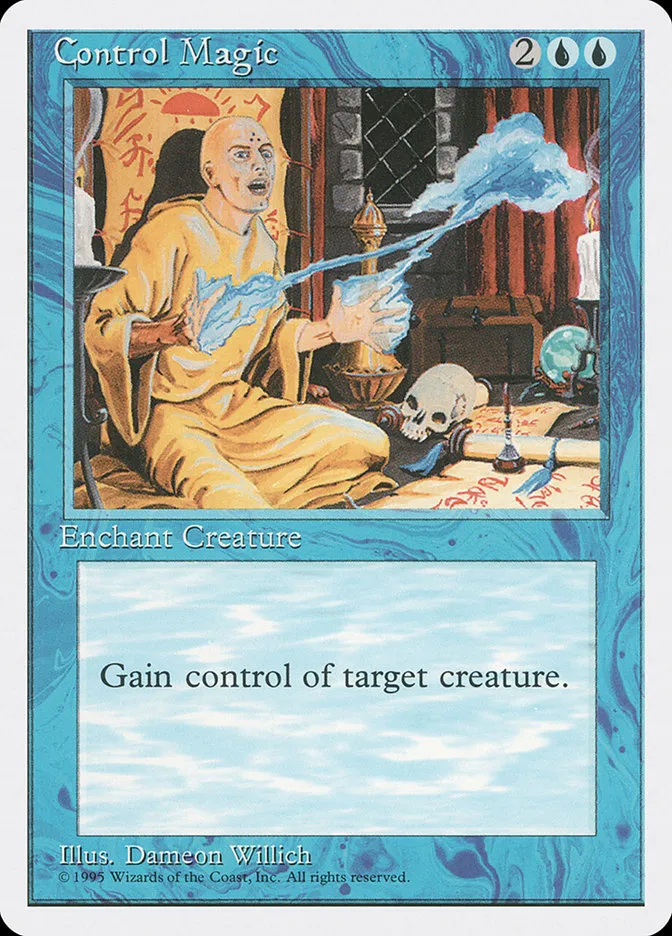 1995 Fourth Edition Control Magic uncommon #64 uncommon card image