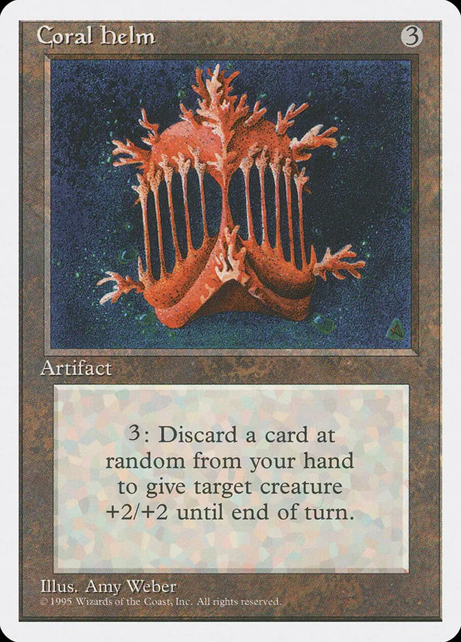 1995 Fourth Edition Coral Helm rare #310 rare card image