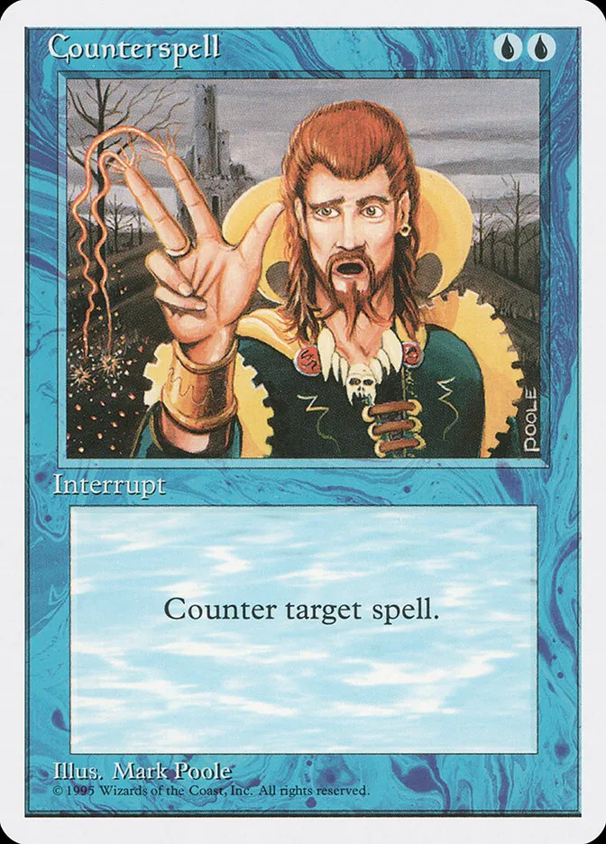 1995 Fourth Edition Counterspell uncommon #65 uncommon card image