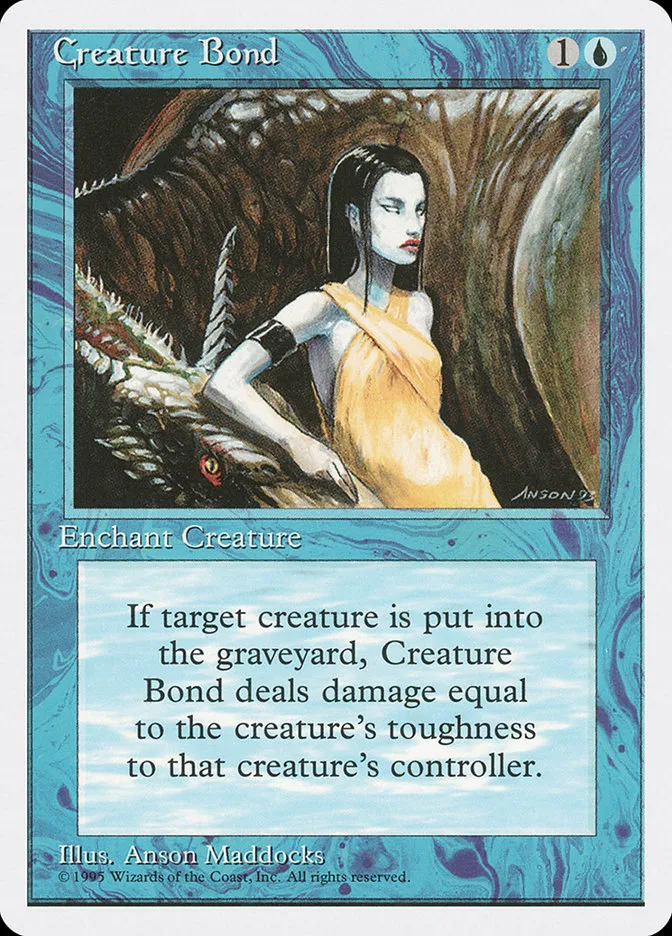 1995 Fourth Edition Creature Bond common #66 common card image