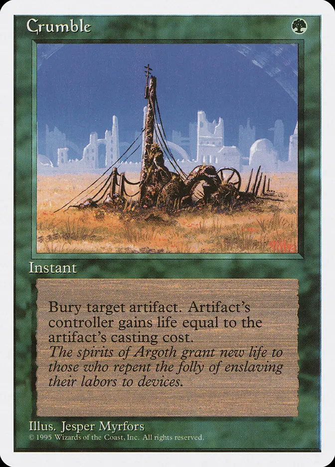 1995 Fourth Edition Crumble [Alternate] uncommon #239 uncommon card image