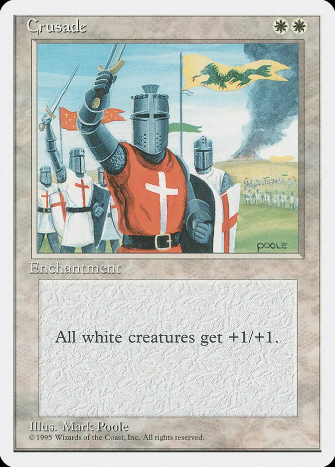 1995 Fourth Edition Crusade rare #20 rare card image