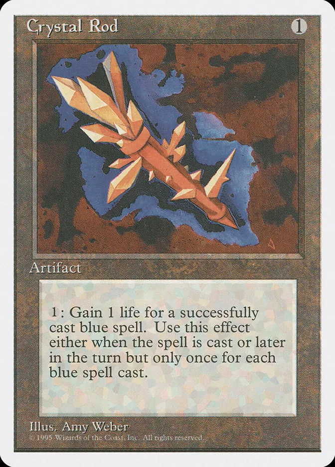 1995 Fourth Edition Crystal Rod uncommon #311 uncommon card image