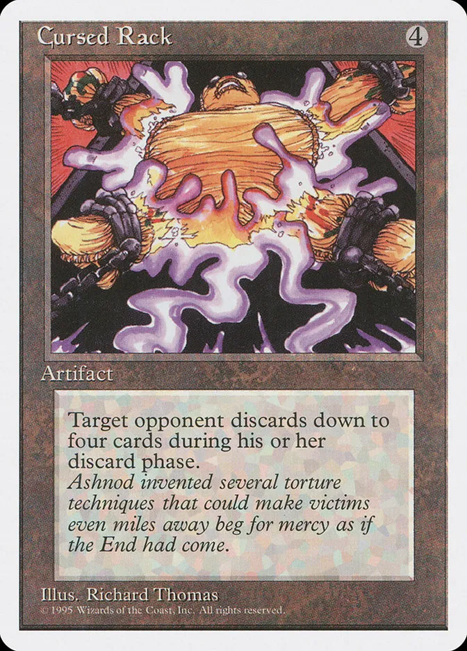 1995 Fourth Edition Cursed Rack uncommon #312 uncommon card image
