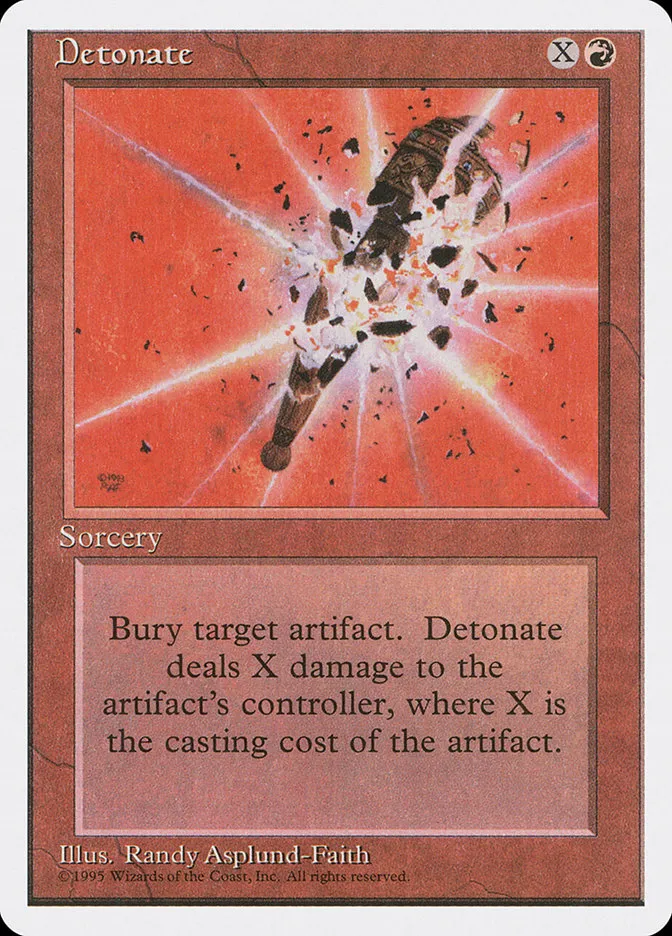 1995 Fourth Edition Detonate uncommon #184 uncommon card image