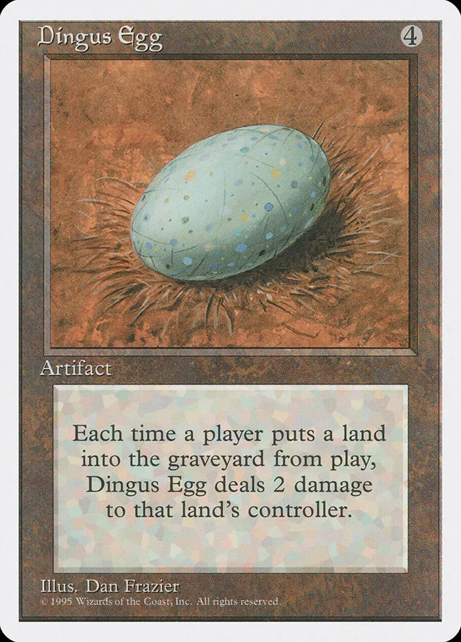 1995 Fourth Edition Dingus Egg rare #315 rare card image
