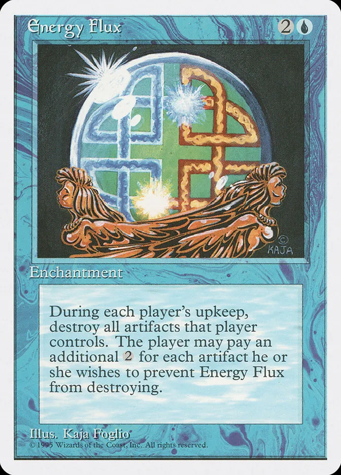1995 Fourth Edition Energy Flux uncommon #68 uncommon card image
