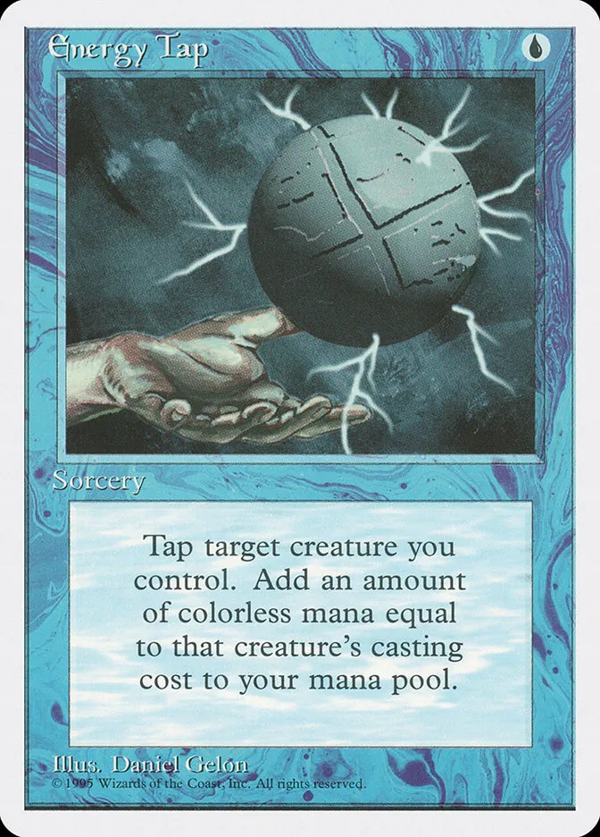1995 Fourth Edition Energy Tap common #69 common card image