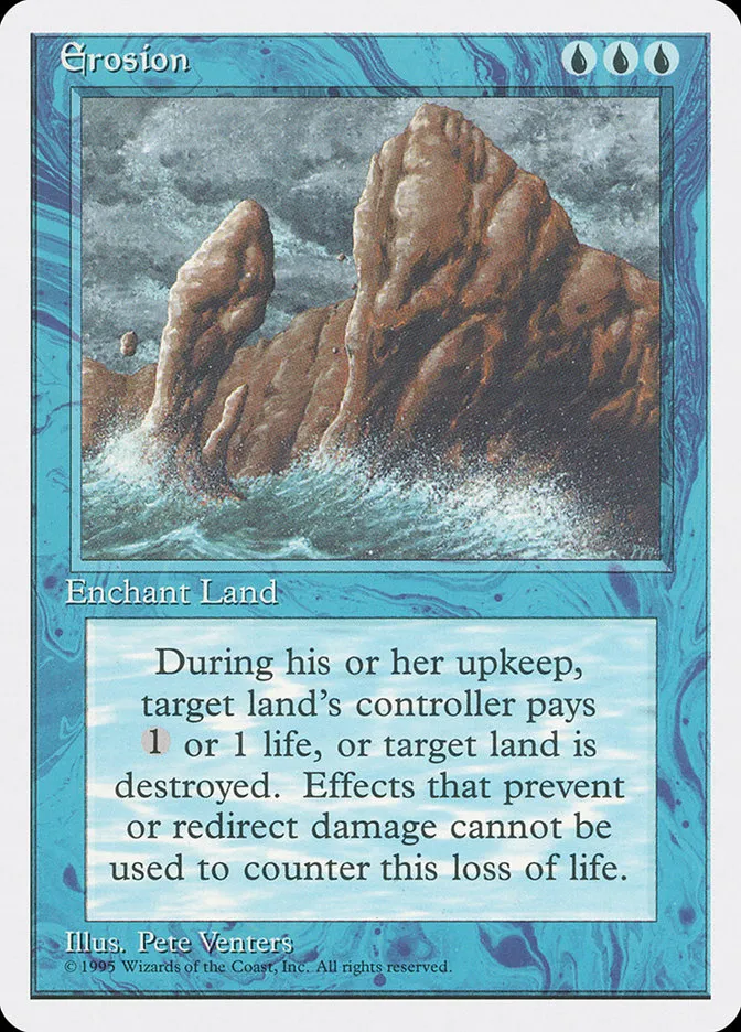 1995 Fourth Edition Erosion common #70 common card image