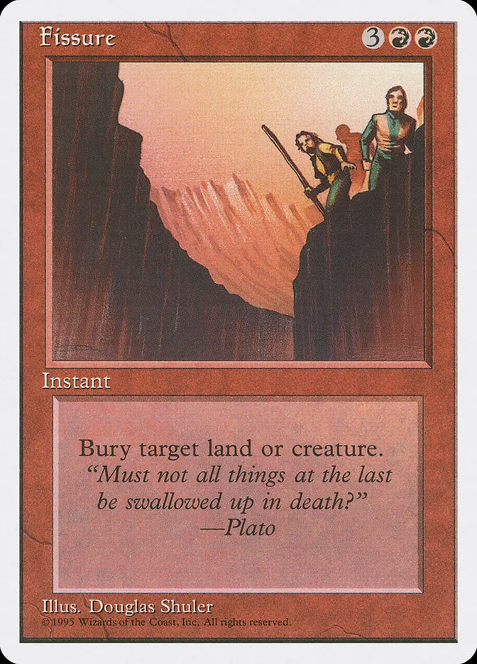 1995 Fourth Edition Fissure common #194 common card image