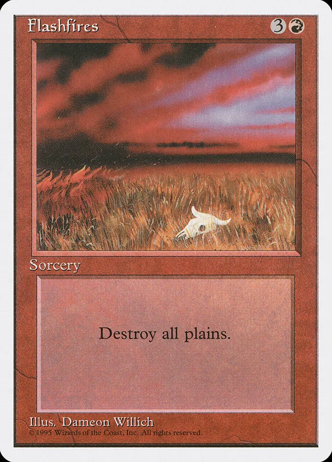 1995 Fourth Edition Flashfires uncommon #195 uncommon card image