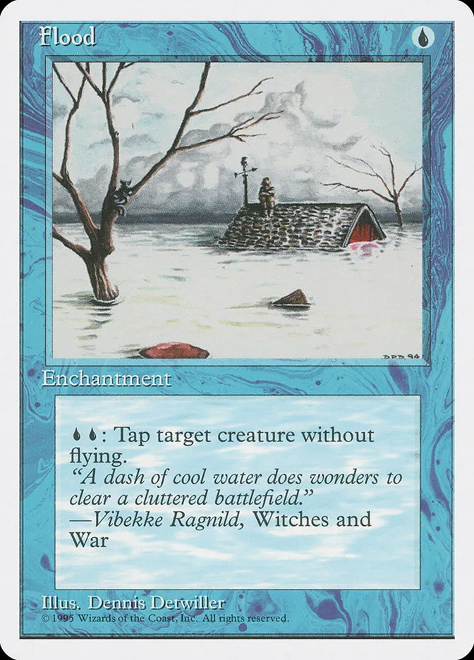 1995 Fourth Edition Flood common #73 common card image