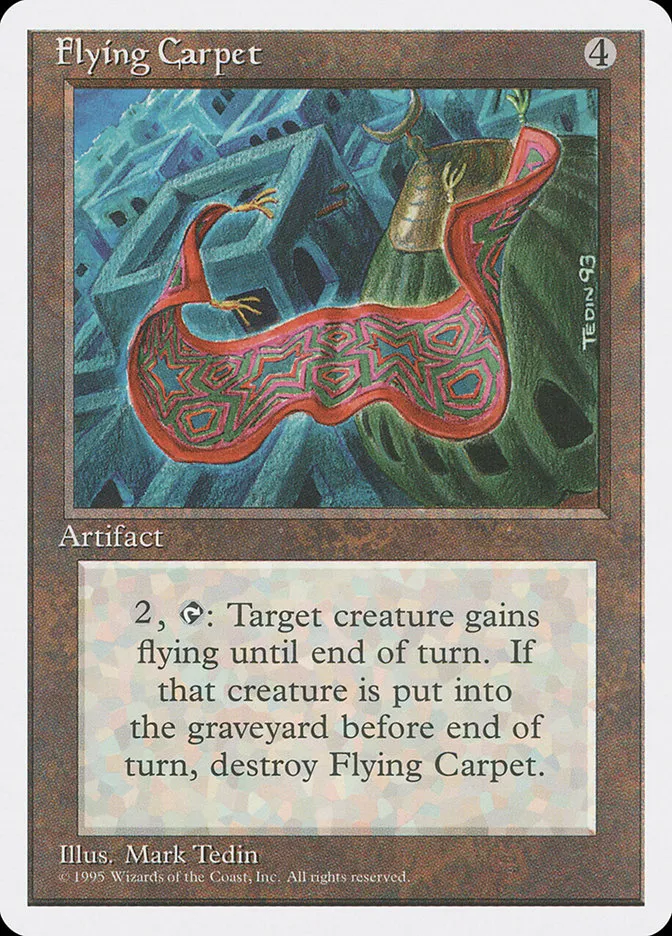 1995 Fourth Edition Flying Carpet rare #320 rare card image