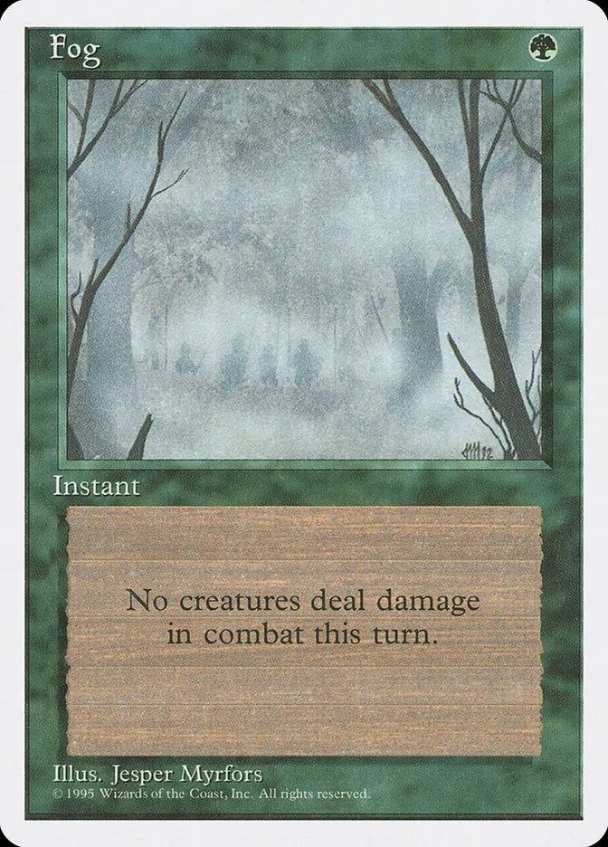 1995 Fourth Edition Fog common #244 common card image