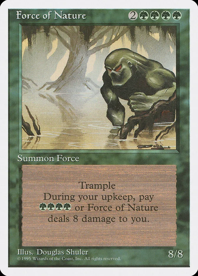 1995 Fourth Edition Force of Nature rare #245 rare card image
