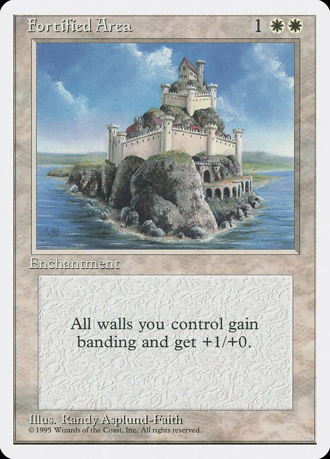 1995 Fourth Edition Fortified Area common #26 common card image