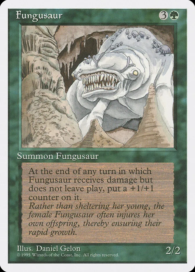 1995 Fourth Edition Fungusaur rare #246 rare card image