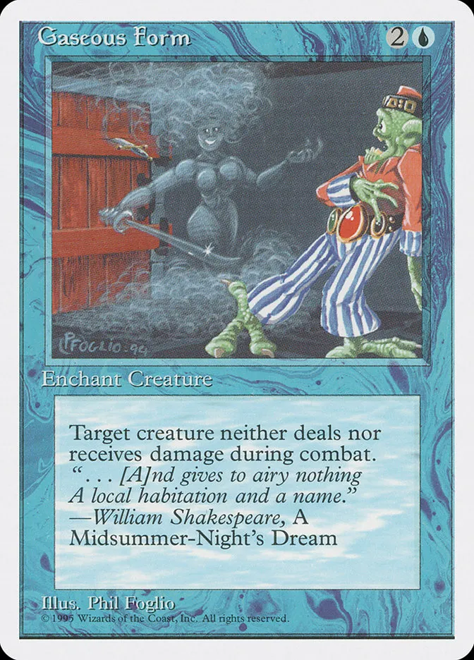 1995 Fourth Edition Gaseous Form common #74 common card image