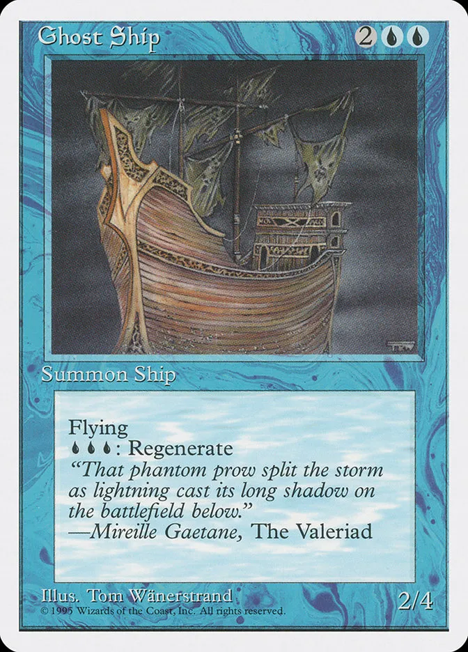 1995 Fourth Edition Ghost Ship uncommon #75 uncommon card image