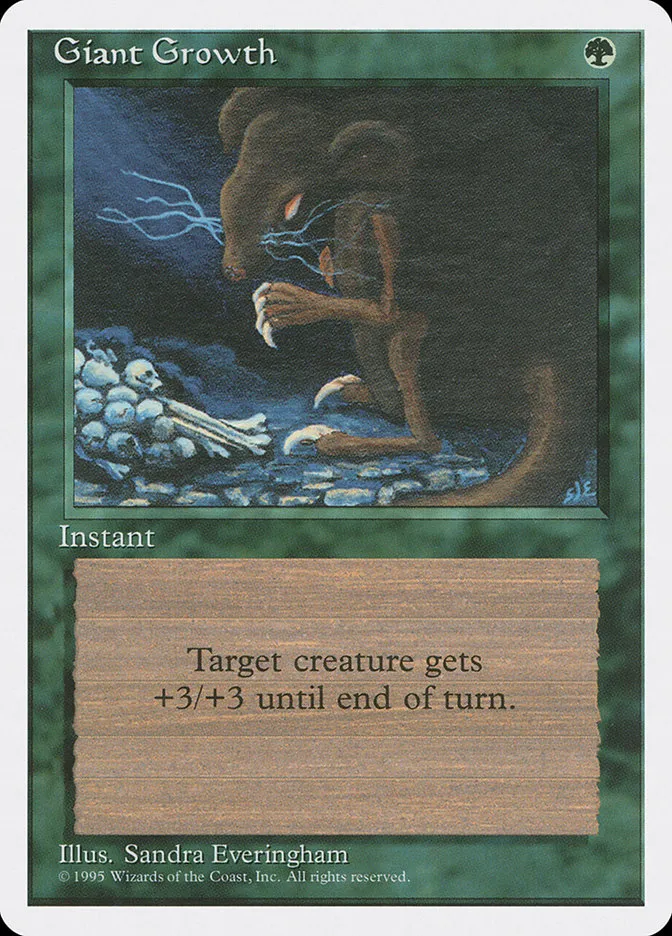 1995 Fourth Edition Giant Growth common #248 common card image