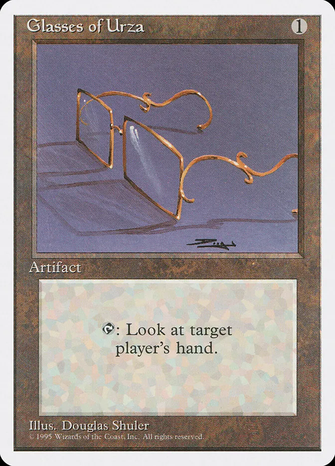 1995 Fourth Edition Glasses of Urza #321 uncommon card image