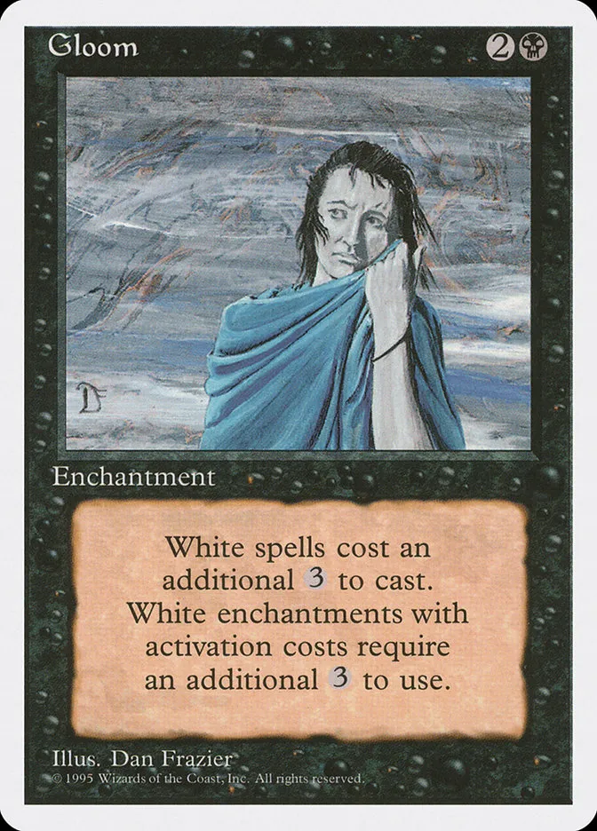 1995 Fourth Edition Gloom uncommon #139 uncommon card image