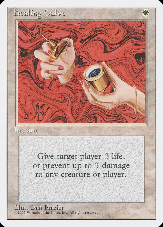 1995 Fourth Edition Healing Salve #28 common card image