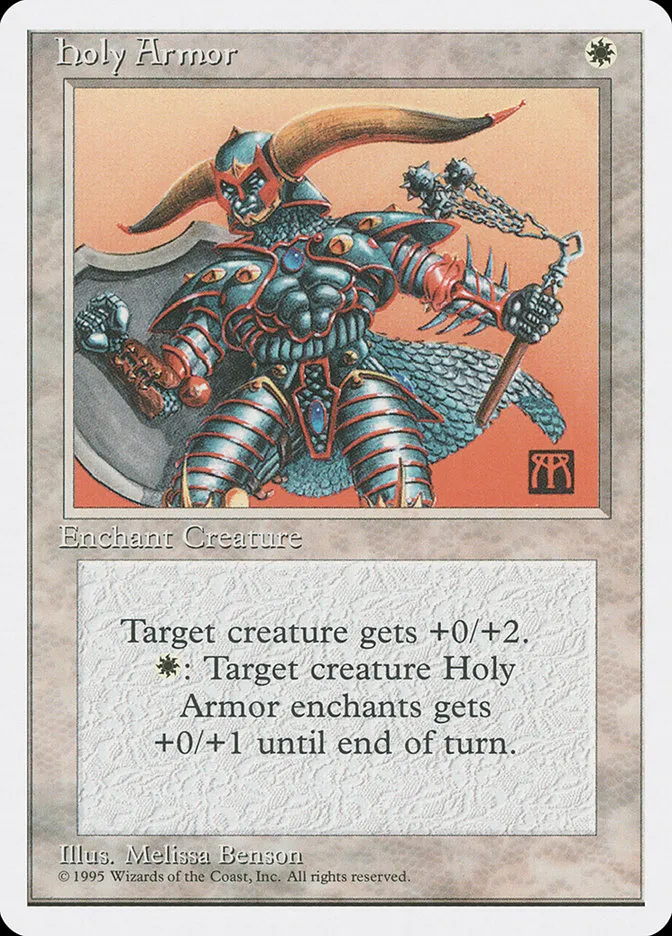 1995 Fourth Edition Holy Armor common #29 common card image