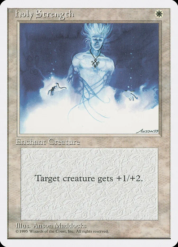 1995 Fourth Edition Holy Strength common #30 common card image