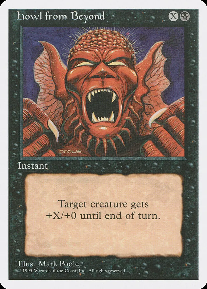 1995 Fourth Edition Howl from Beyond common #141 common card image