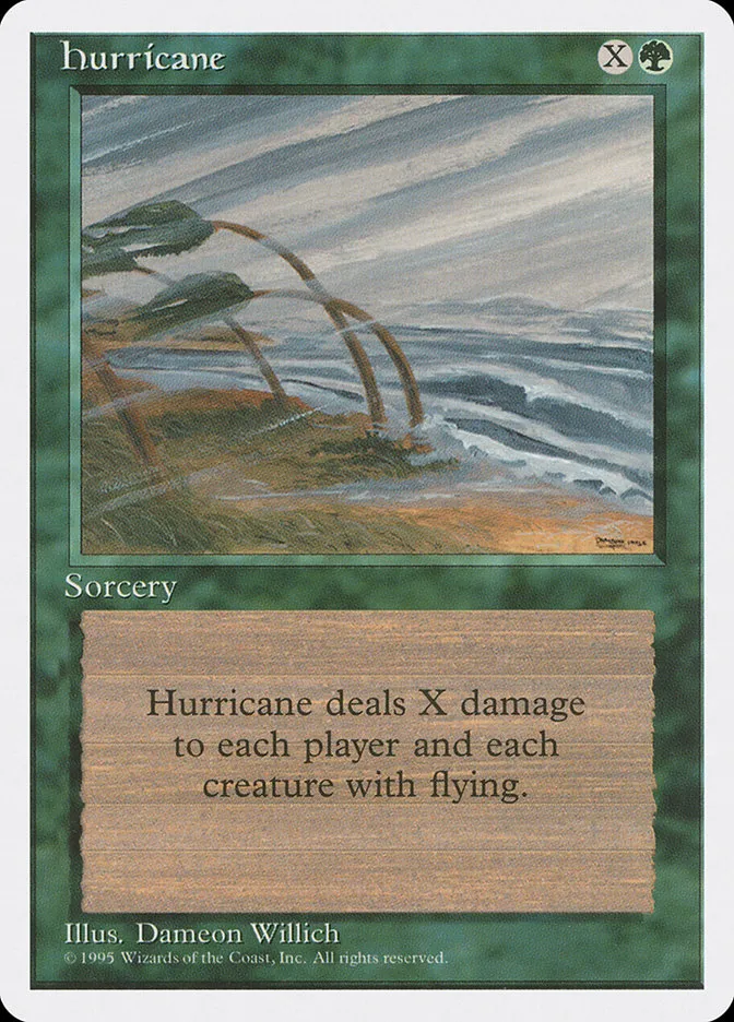 1995 Fourth Edition Hurricane uncommon #251 uncommon card image