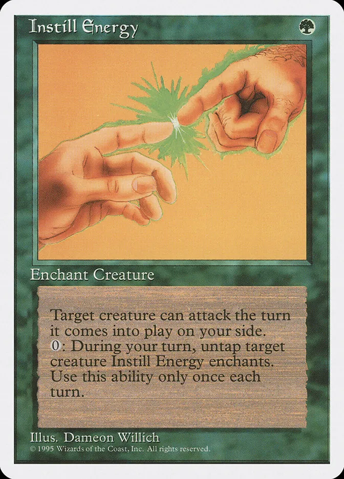 1995 Fourth Edition Instill Energy uncommon #252 uncommon card image